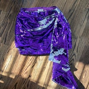 House of CB drapes sequin skirt size M